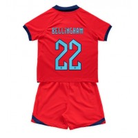 England Jude Bellingham #22 Udebane Trøje Børn VM 2022 Kortærmet (+ Korte bukser)